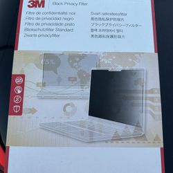 Black Privacy Filter For Laptop