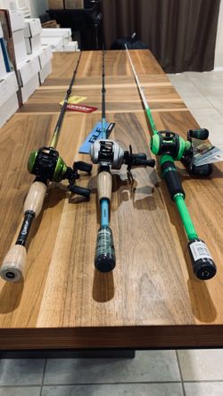 (3) Baitcast rod and reels, each priced separately
