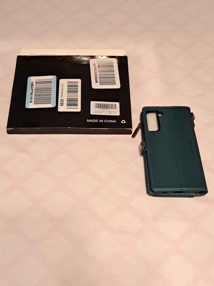Defencase Case For Galaxy S21 FE LLQB R20 Blue Green