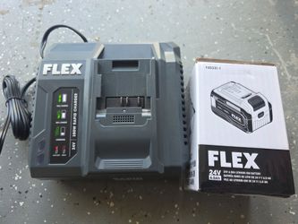 Flex 24v stacked lithium 6.0ah battery and rapid charger