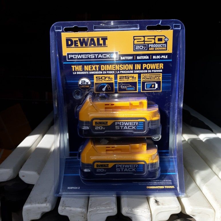 Brand New Dewalt 20 Volt Double Stack Batteries
