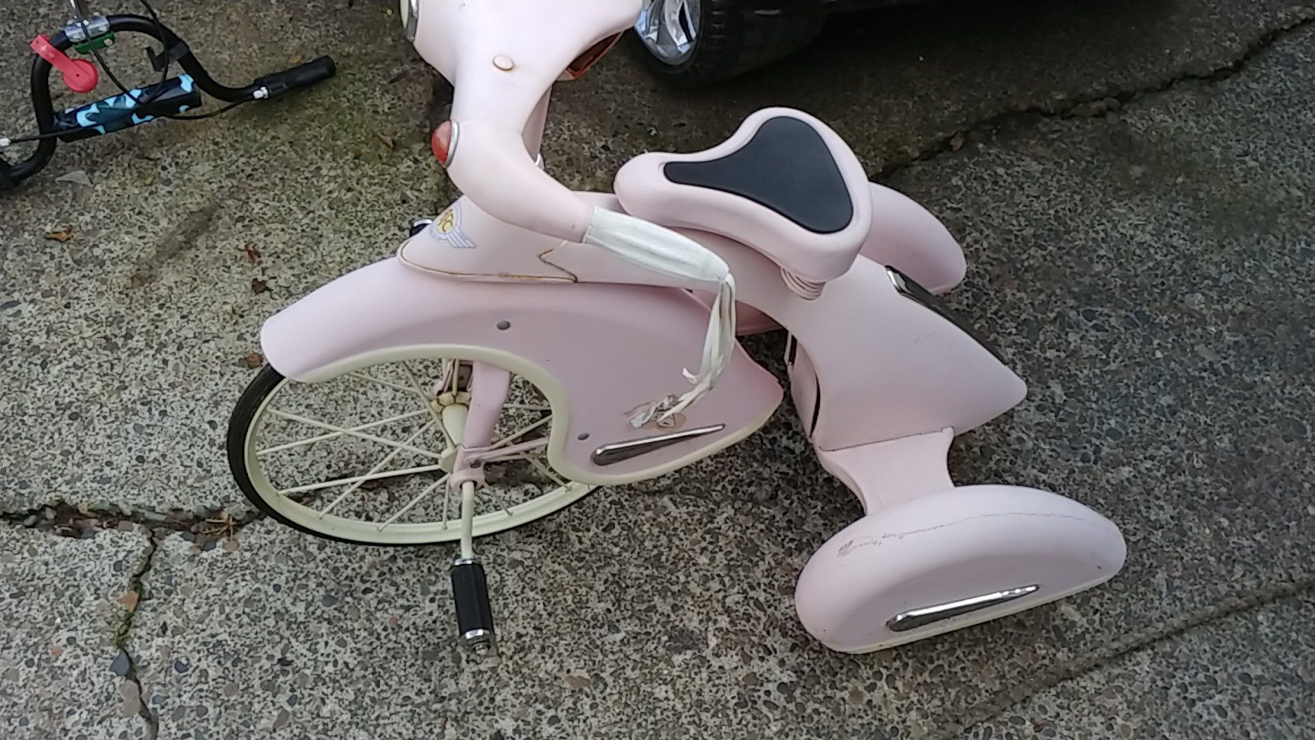 Estate Sale-0214: (Reduced4Sale) Vintage sky princess tricycle.