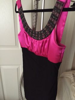 Cute Pink and Black Dress