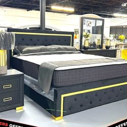 Bedroom Furniture Set Queen & King 👑⭐$39 Down Payment with Financing ⭐ 90 Days same as cash