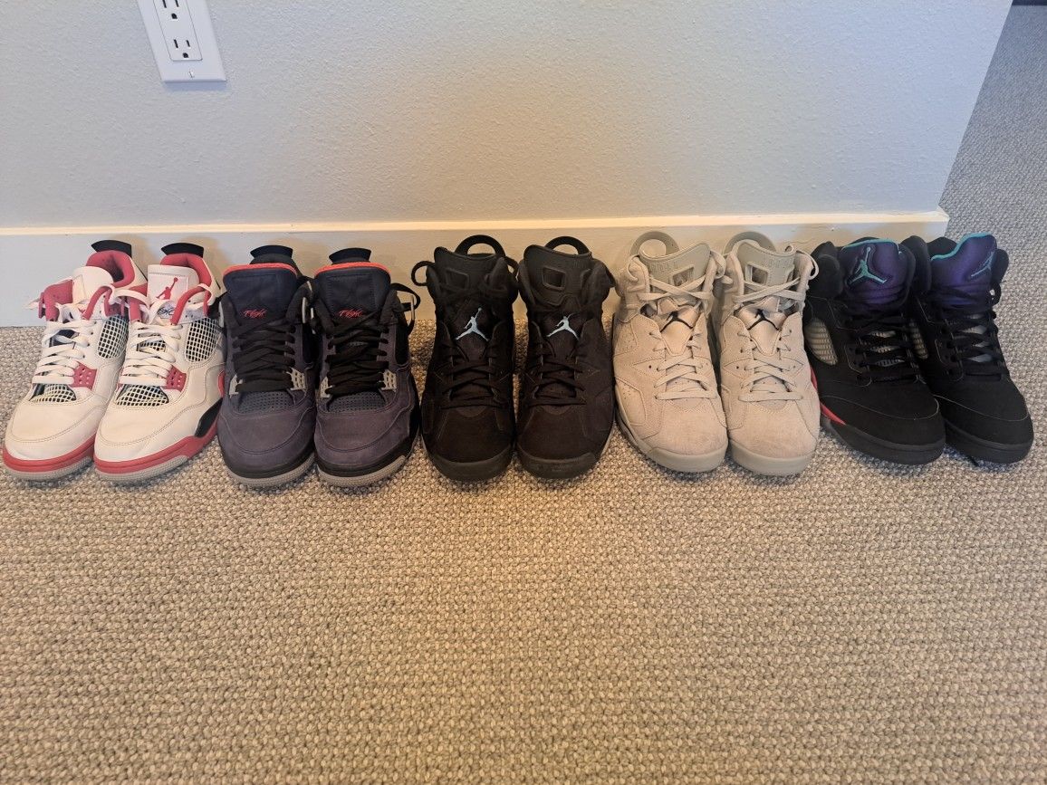 Jordan 4, 5 and 6 - Size 9.5