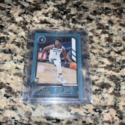  Anthony Edwards Rookie Teal #167 NBA RC Chronicles Playbook Minnesota Timberwolves “Ant Man” Official Rookie Card 