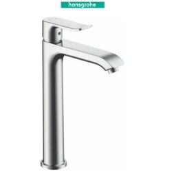 Hansgrohe Metris 1.2 GPM Single Hole Bathroom Faucet with EcoRight, Quick Clean, and ComfortZone Technologies