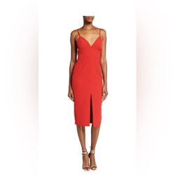New With Tags BARDOT Ava Slit-Front Dress small