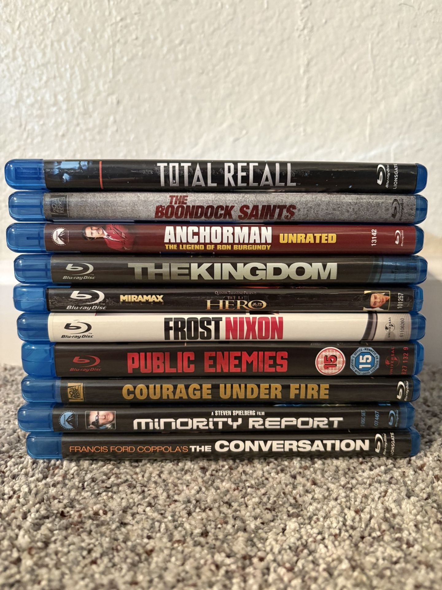 Blu Ray - 10 Movies (Used In Great Condition)