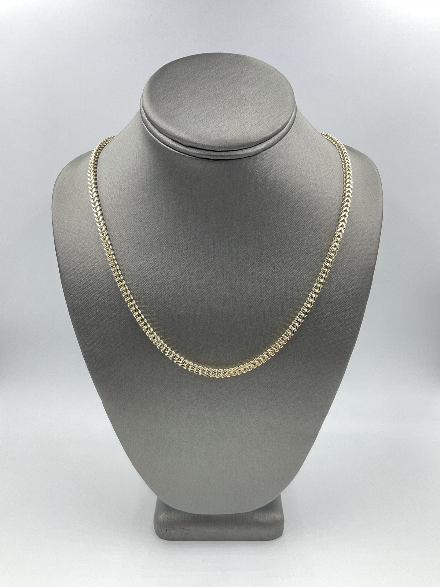 10KT YELLOW GOLD 22” FRANCO CHAIN 3.75MM 15.4GR