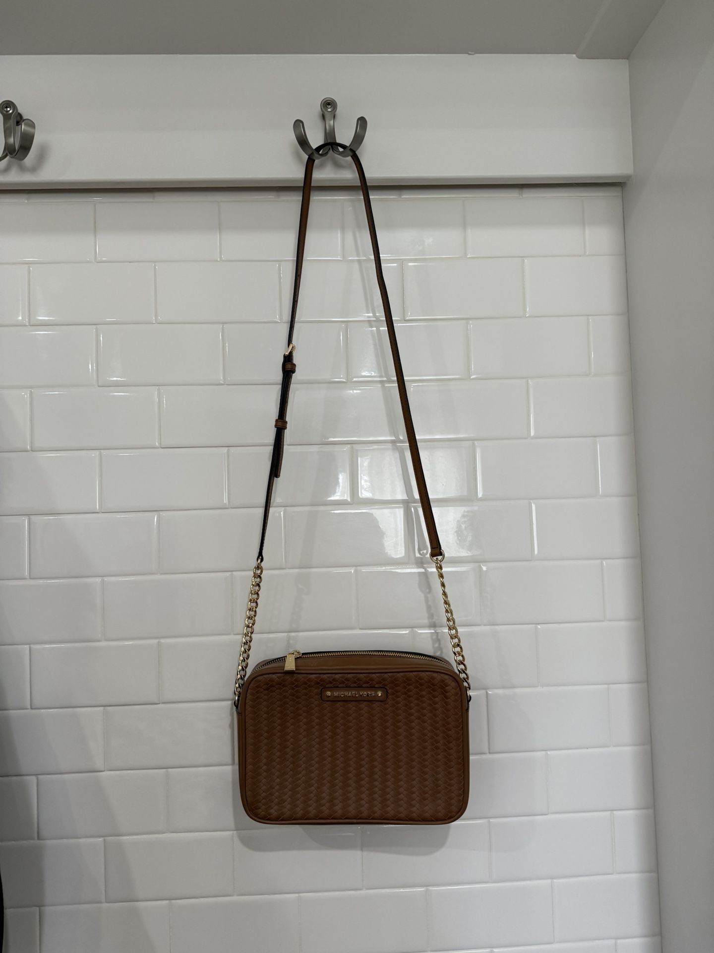 Michael Kors Woven Crossbody Bag