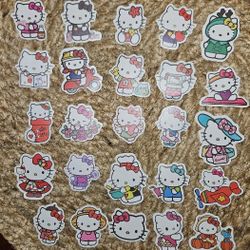 25 Hello Kitty stickers 