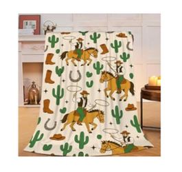 Western Blanket Cowboy Throw Blanket Soft 40x50