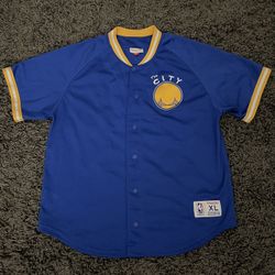 Mitchell & Ness Golden State “The City” Button Up Jersey