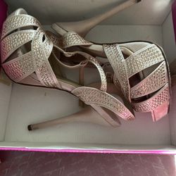Nude Dress High Heels