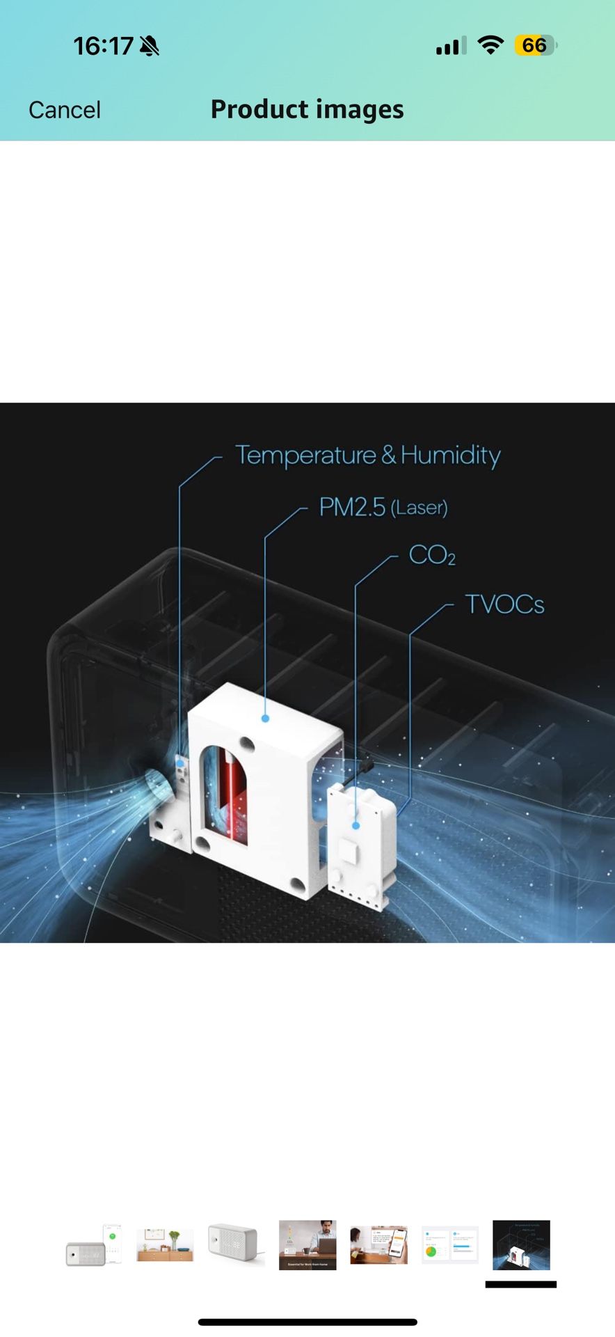 New Awair Element Indoor Air Quality CO2 PM2.5 Chemical Monitor Crypto Miner
