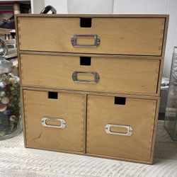 Ikea wood boxes 