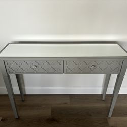 Decorative Grey Mirror Top Table