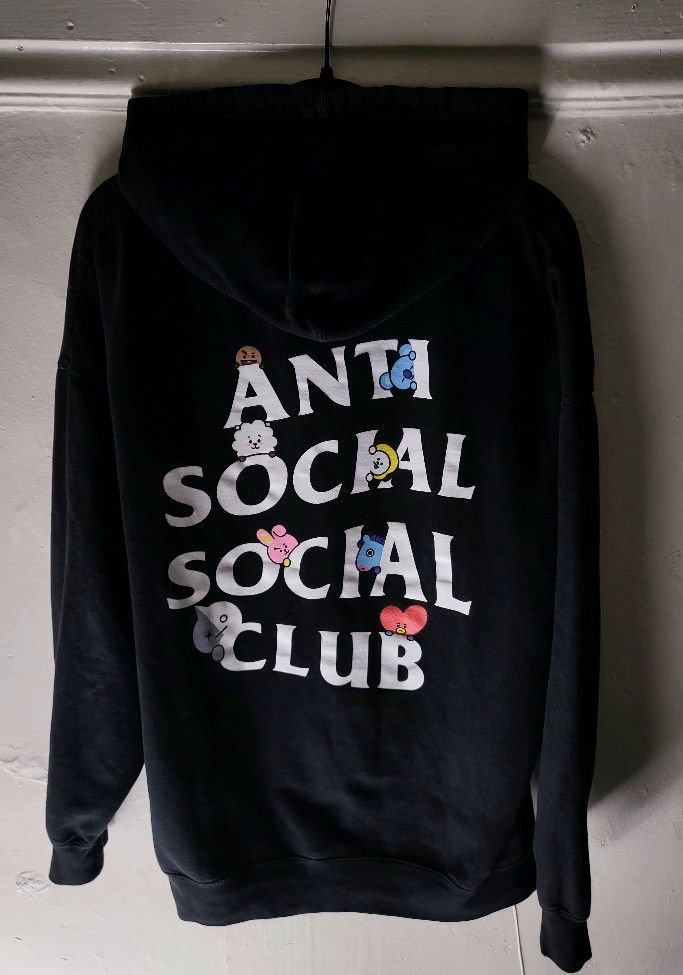 Anti Social Social Club x BT21 Club Peekaboo Hoodie