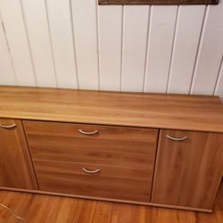 Wood Filing Credenza/Cabinet