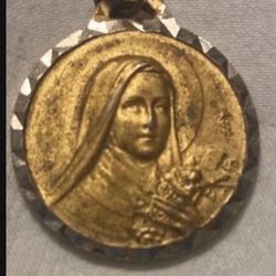 Basilique De Lisieux Gold Tone Pendant