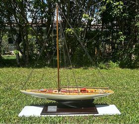 Decorative Model Sailboat - J Class - 36” x 36” JD Yates & Sons