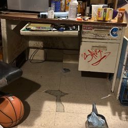 Old school teachers desk