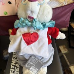 Disney Alice In Wonderland White Rabbit Plush Doll 16" Stuffed Animal Toy