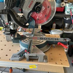 Bosch 12” Miter Saw With Upgrades And Stand