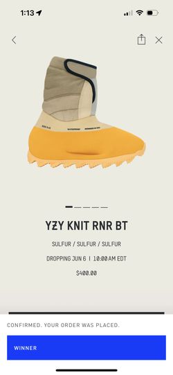 YZY Knit Runner Size 9 Brand New From confirmed