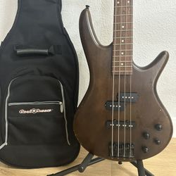 Ibanez Bass Guitar & Case Mahogany Body & Rosewood Fretboard