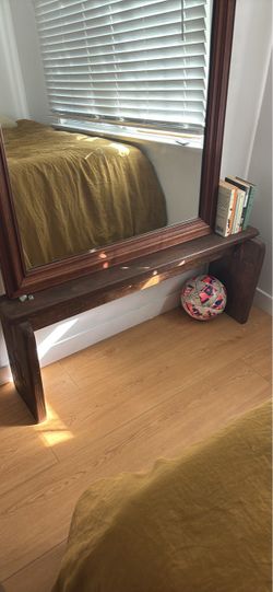 Wood bench, stand, shelf