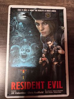 Resident Evil 1 Remake Tin Sign