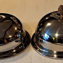 2 Cromargan Germany Food Domes