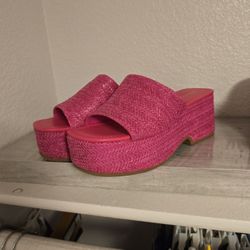 Pink Platform Sandals 8
