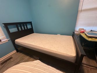 Full size bed with frame