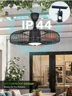 Orison 24 inch outdoor ceiling fan with light