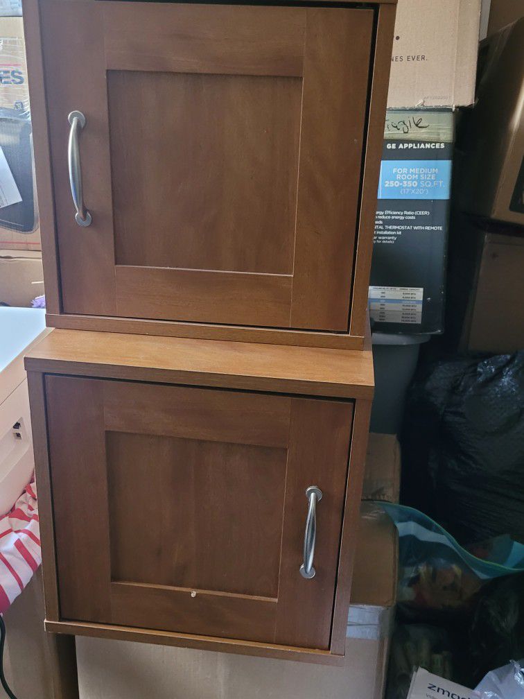 Nice Solid Cabinets With Shelf