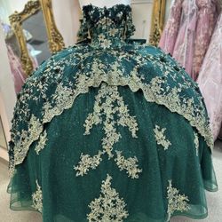 Emerald Green Quinceanera Dress