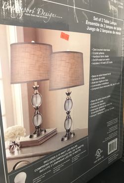 Brand New Bridgeport Designs Crystal Table Lamps 2 Pack for Sale in Mesa AZ OfferUp
