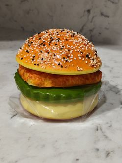 Realistic Burger Squishy Toy