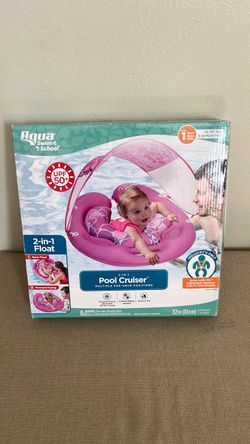 New Aqua Swim School 2-in-1 Baby Pool Cruiser Float