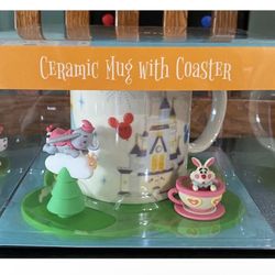 New in Box Disney Parks Mug And Coaster Set By Jerrod Maruyama 