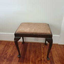 Vintage Vanity Stool Circa Early Turn Of The Century