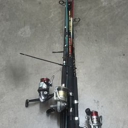 Mako Sweepfire 3500B ROX-30 Fishing Roddy Hunter Power Stick G Rod Reel Lot of 3