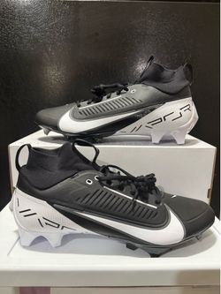Nike Vapor Edge Pro 360 2 Men's Size 13.5 Football Cleats Black White DA5456-001