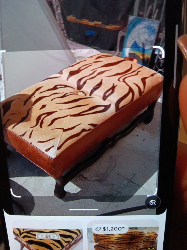 Zebra Ottoman