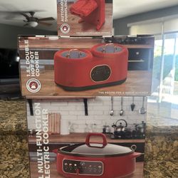 CHEF’S COUNTER KITCHEN APPLIANCES - Electric Cooker - Hot Pot Cooker - Dumpling Press - NEW