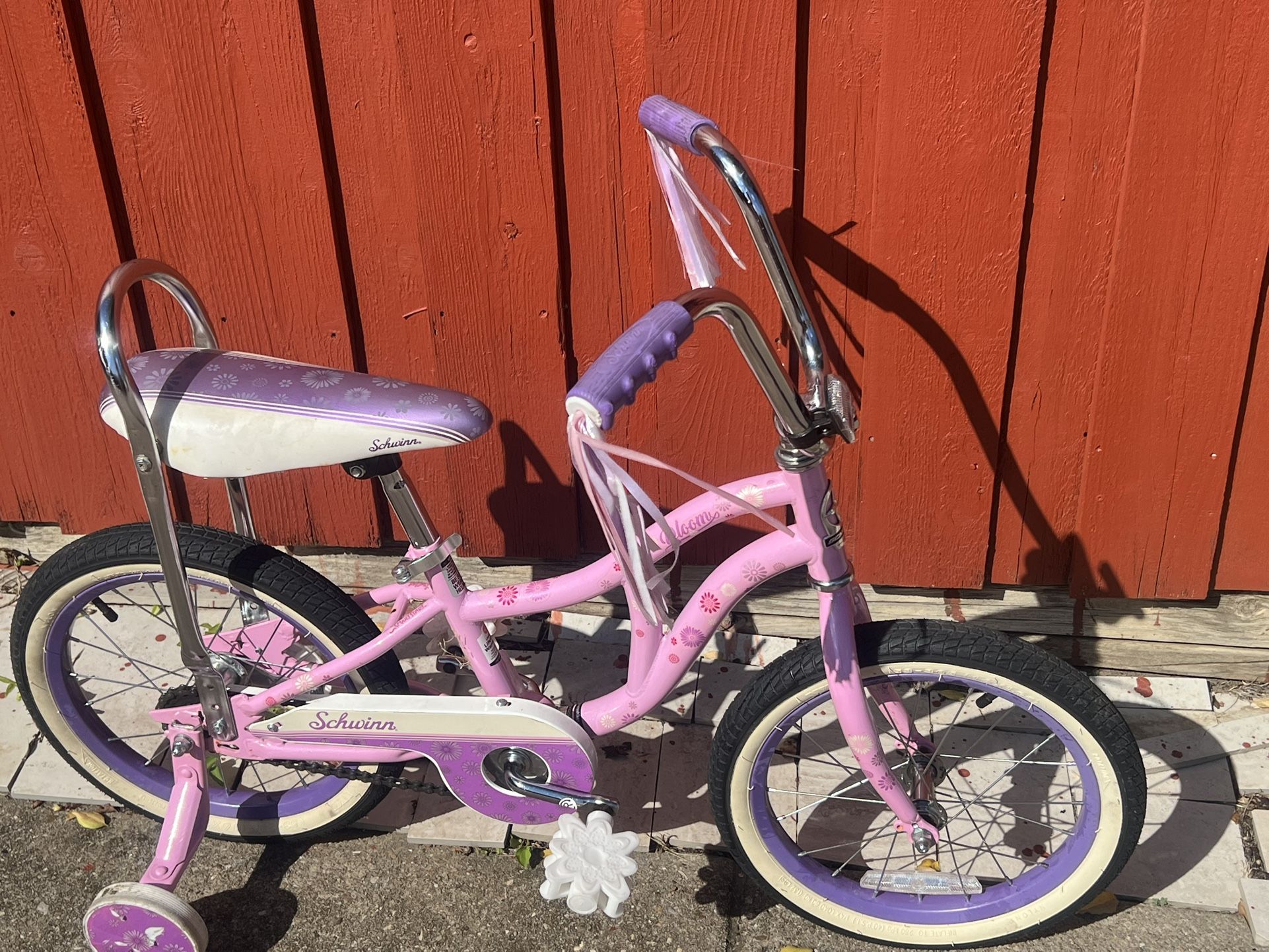 16" Girl Lowrider Coaster Brake Banana Seat Fender Training Wheel Bike