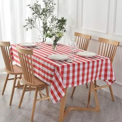 Tablecloth Red And White 60 X 84